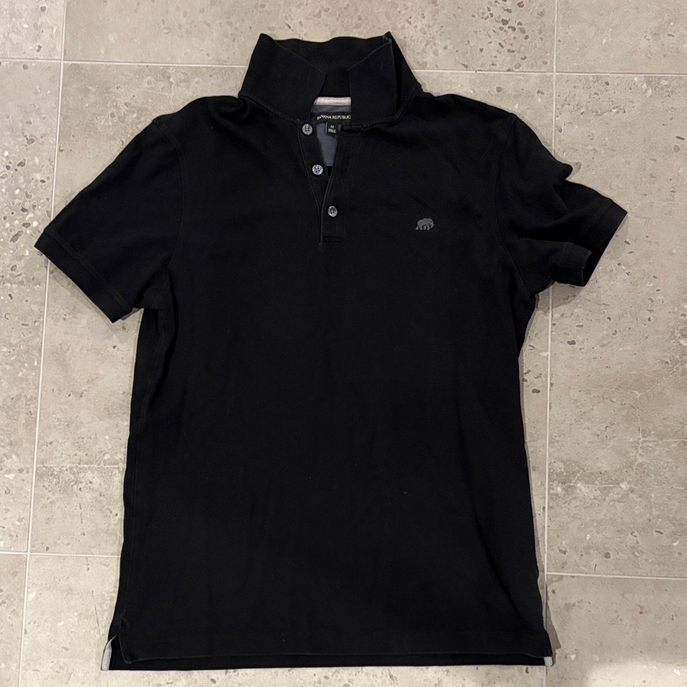 Banana Republic Black Polo Shirt